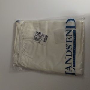 Lands end, women's solid knit pants in Ivory White